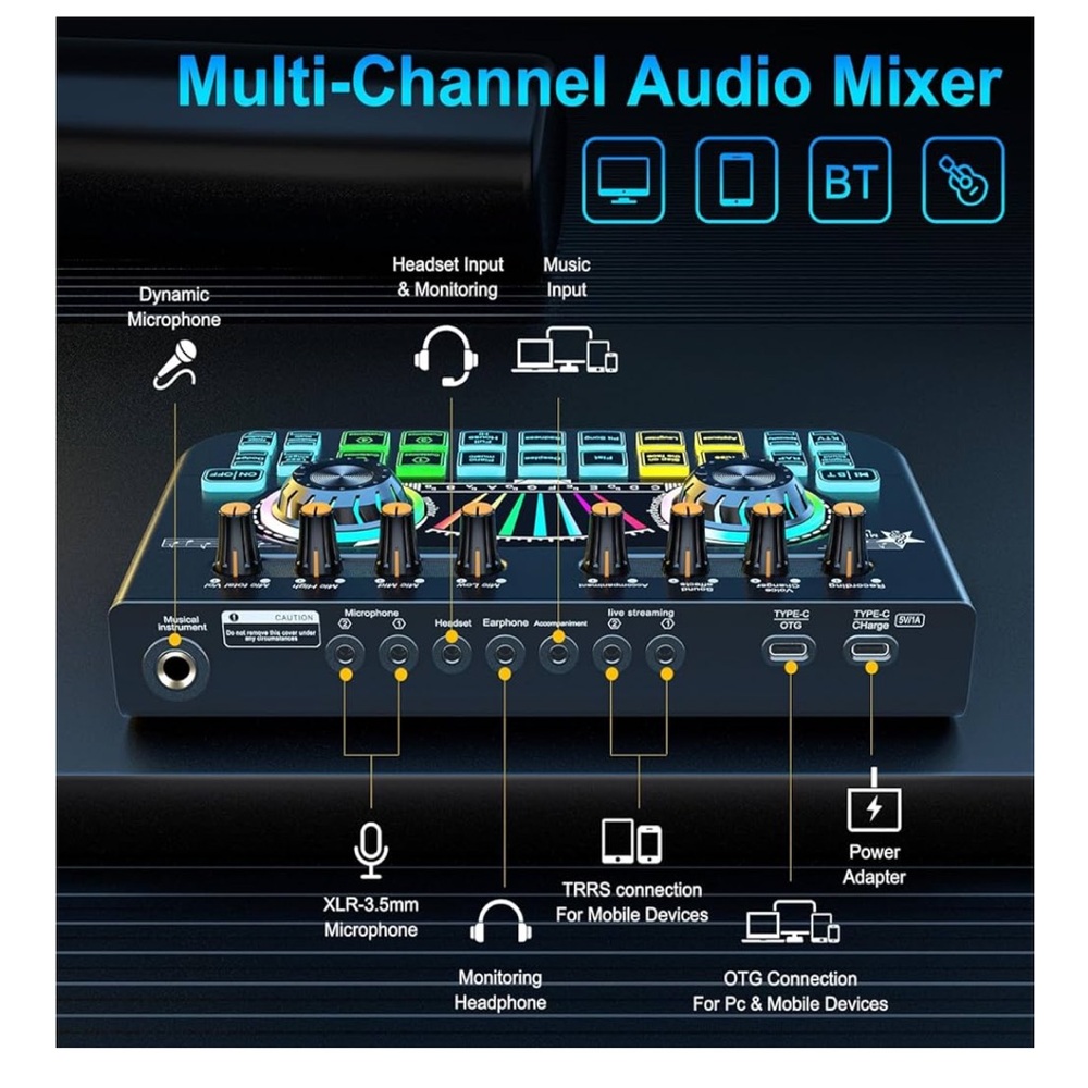 Multicolor Audio Mixer NWT - Picture 6 of 9